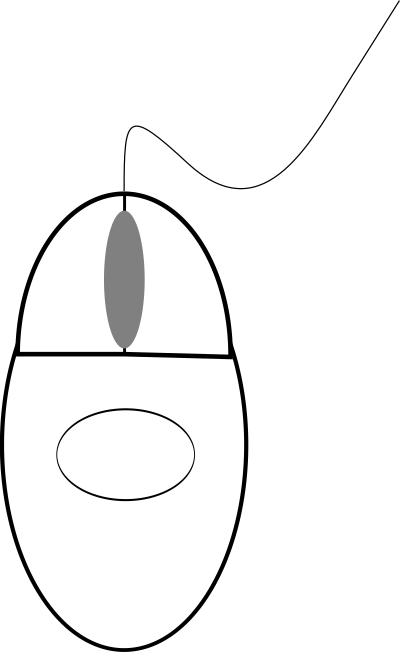 Wired mouse clipart