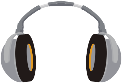 Wireless headphones clipart