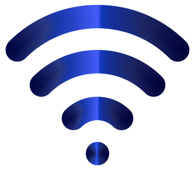 Wireless Signal Icon Enhanced 6 clipart