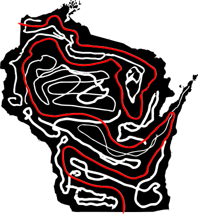 Wisconsin Maze Solution clipart
