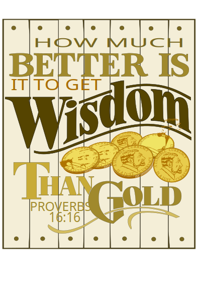 Wisdom Proverbs 16 for plotters clipart