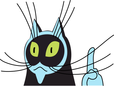 Wise cat clipart