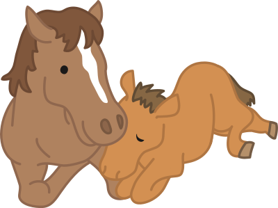 With Foal clipart