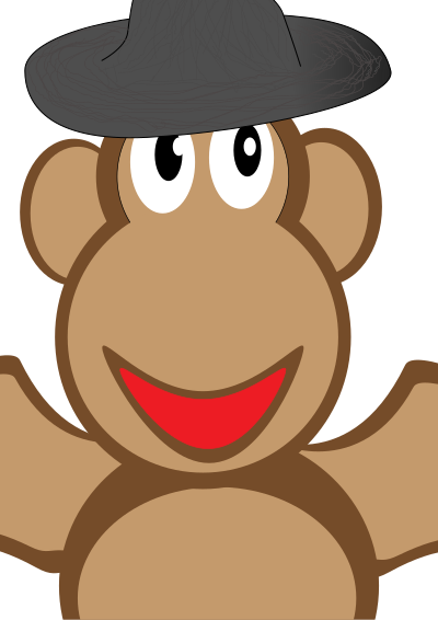 Wizard monkey clipart