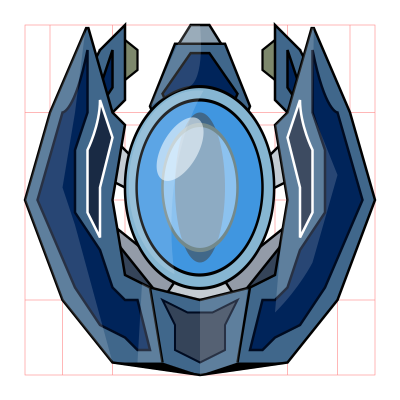 Wolf space ship clipart