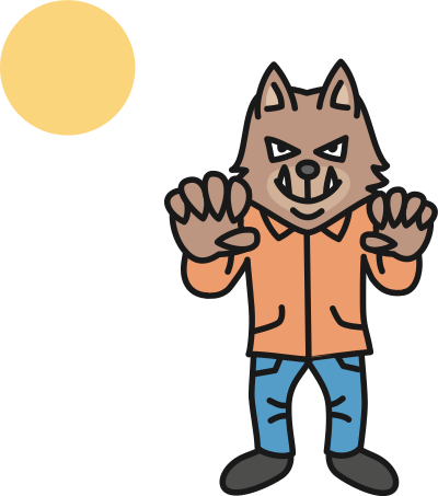 Wolfman clipart