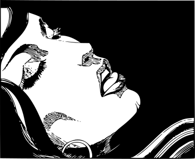 Woman close-up clipart