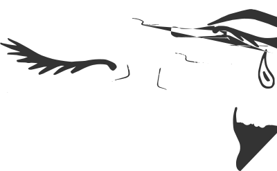 Woman crying clipart