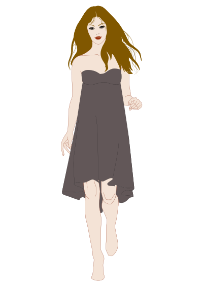 Woman Front View clipart