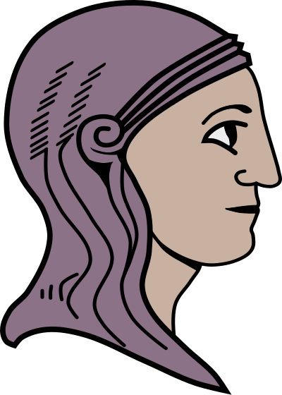 Woman in a Hijab clipart