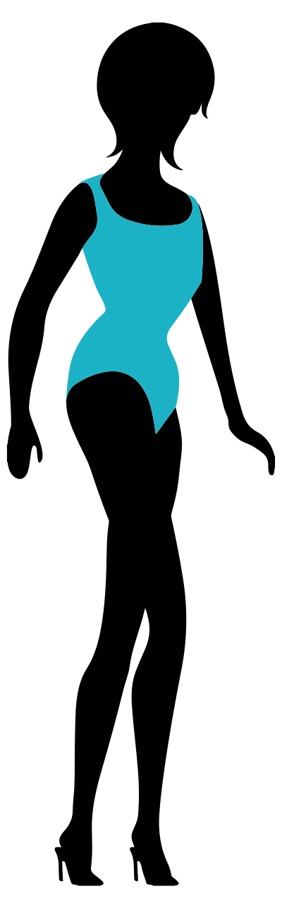 Woman In Bikini Silhouette clipart