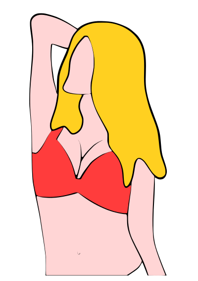 Woman in Bikini - Torso clipart
