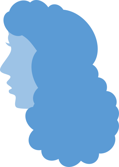 Woman in blue clipart