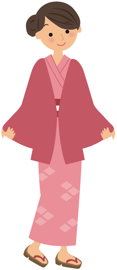 Woman in kimono (#1) clipart