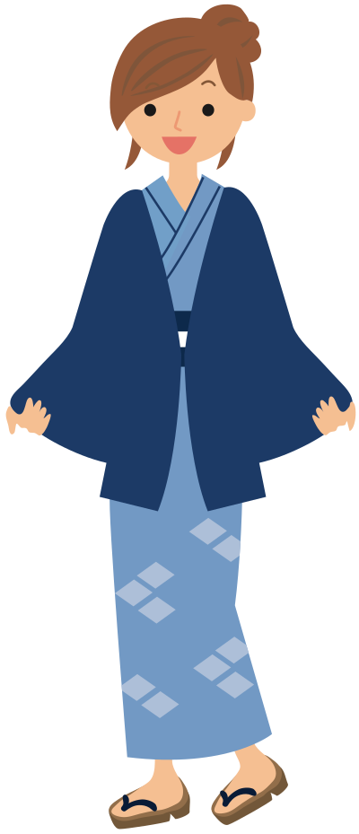 Woman in kimono (#2) clipart