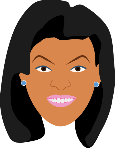 Woman in Makeup clipart