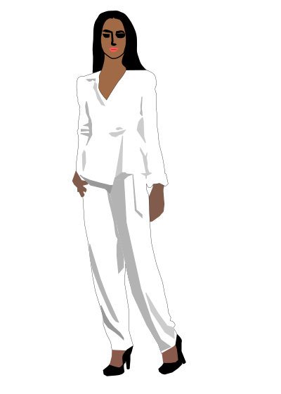 Woman in Pantsuit clipart