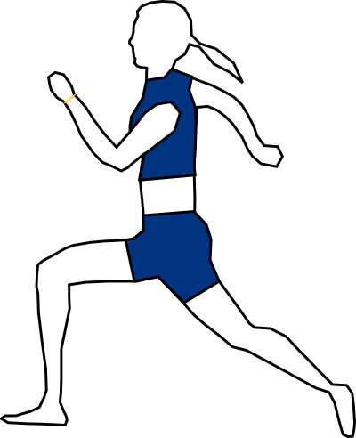 Woman Jogging clipart