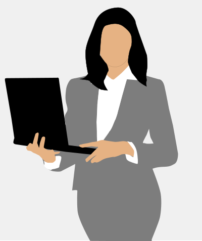 Woman manager clipart