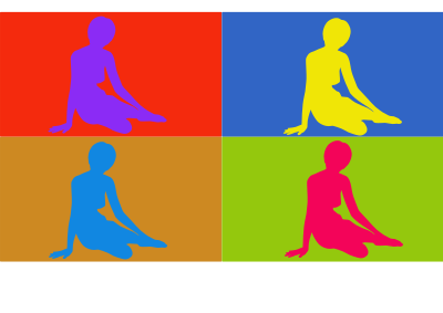 Woman pose clipart