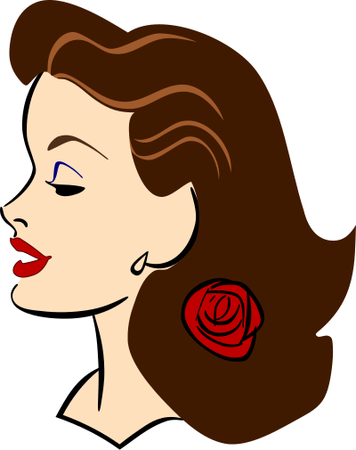 Woman Profile (Remix) clipart