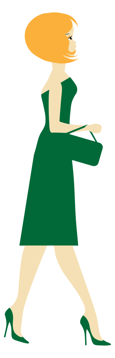 Woman Side View clipart