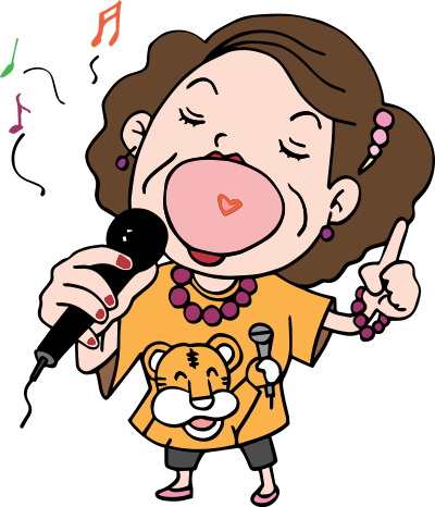 Woman Singing (#3) clipart