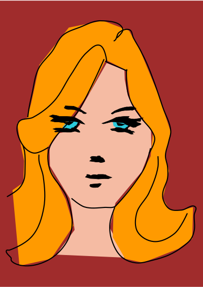 Woman sketch clipart