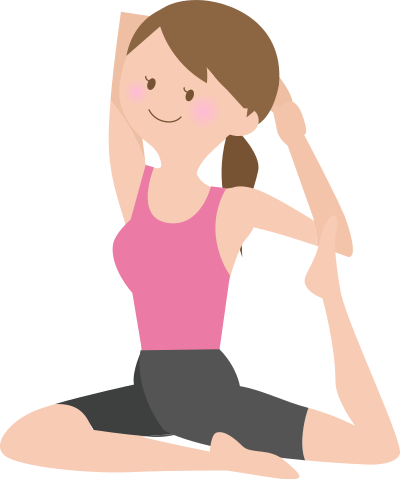 Woman Stretching (#3) clipart
