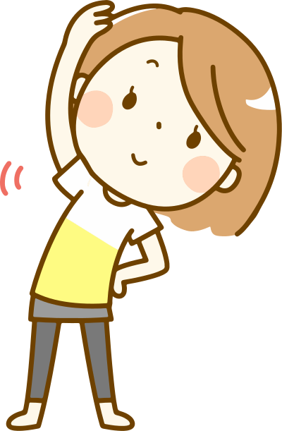 Woman Stretching (#5) clipart