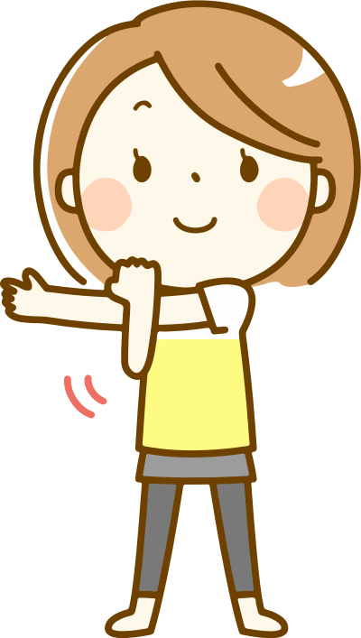 Woman Stretching (#6) clipart