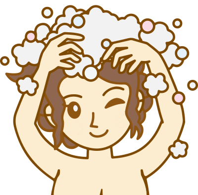 Woman Washing Hair - Fix Remix clipart