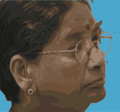 Woman with a Bindi clipart