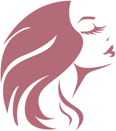 Woman with big eyelashes clipart