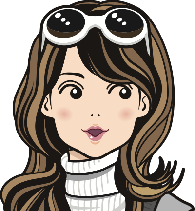 Woman with glasses on head clipart