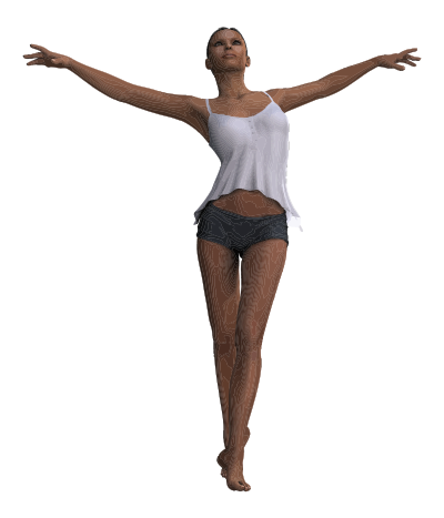 Woman With Outstretched Arms clipart