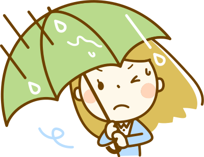 Woman with umbrella (#2) clipart