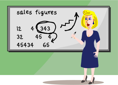 Woman Working clipart