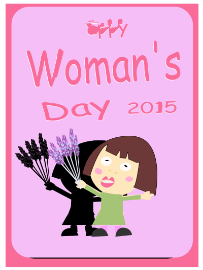 Woman's day 2015 clipart