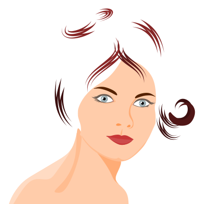 Woman's face 1 clipart