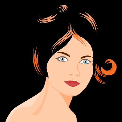 Woman's face 2 clipart