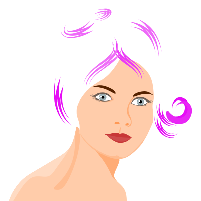 Woman's face 3 clipart