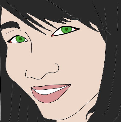 Womans Face Illustration clipart
