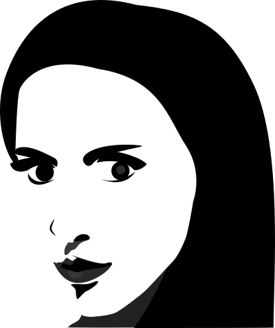 Woman's Face Portrait clipart