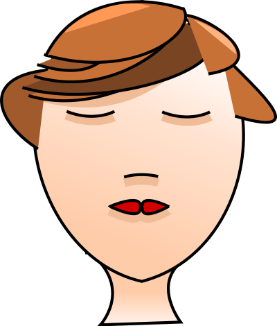 Woman's head clipart