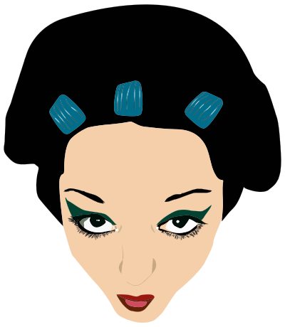 Woman's Head Portrait clipart
