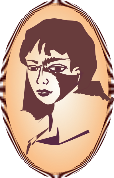 Woman's portrait clipart