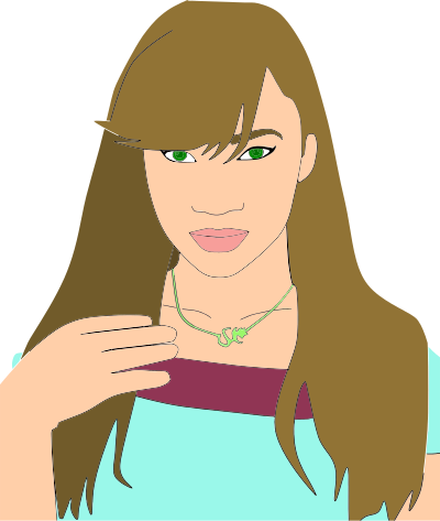 Woman's Portrait clipart