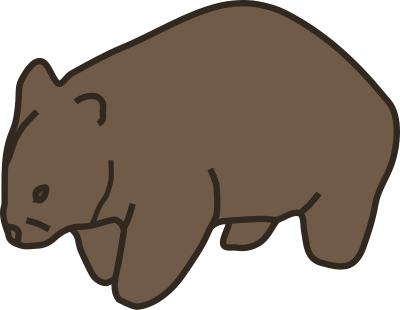 Wombat clipart