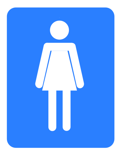 Women bathroom clipart